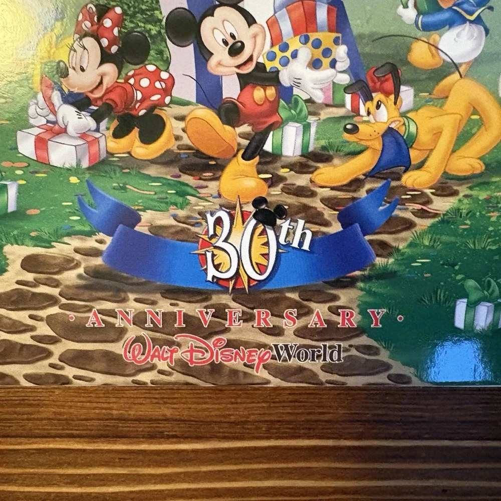 Disney World 30th Anniversary Postcard Set 12 Cards Mickey Castle